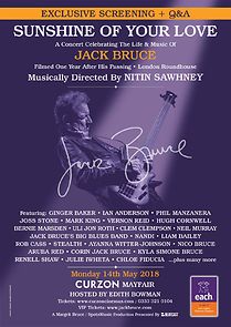Watch Sunshine of Your Love: A Concert for Jack Bruce