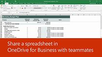 Watch Microsoft Support Share a Spreadsheet in OneDrive